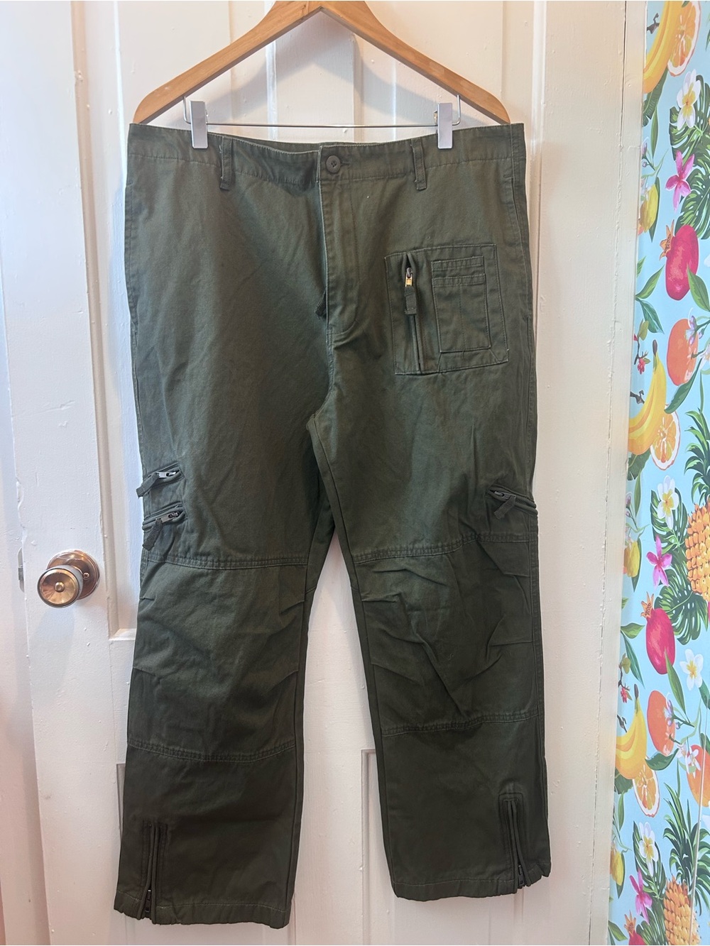 Union Army Mens Olive Green Tactical Cargo Pants 101st Airborne Style Utility
